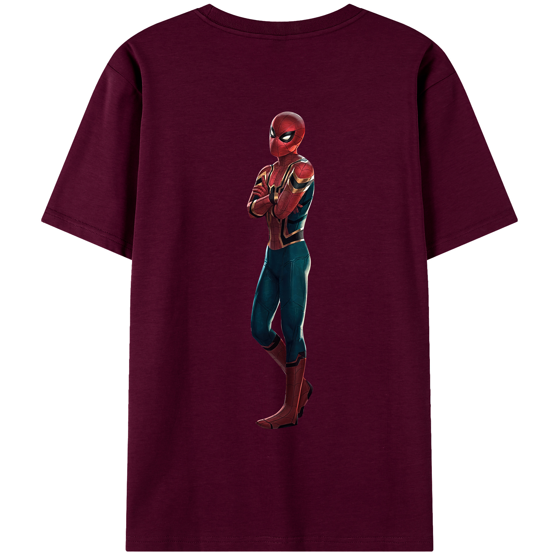（画像用） Spider Man スパイダーマン レディース半袖Tシャツ(バックプリント)